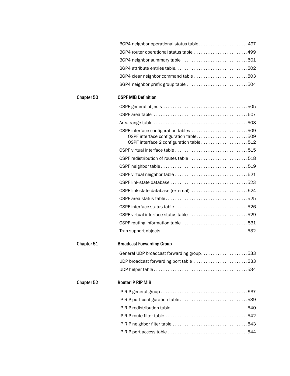 Brocade Unified IP MIB Reference (Supporting FastIron Release 07.5.00) User Manual | Page 18 / 768