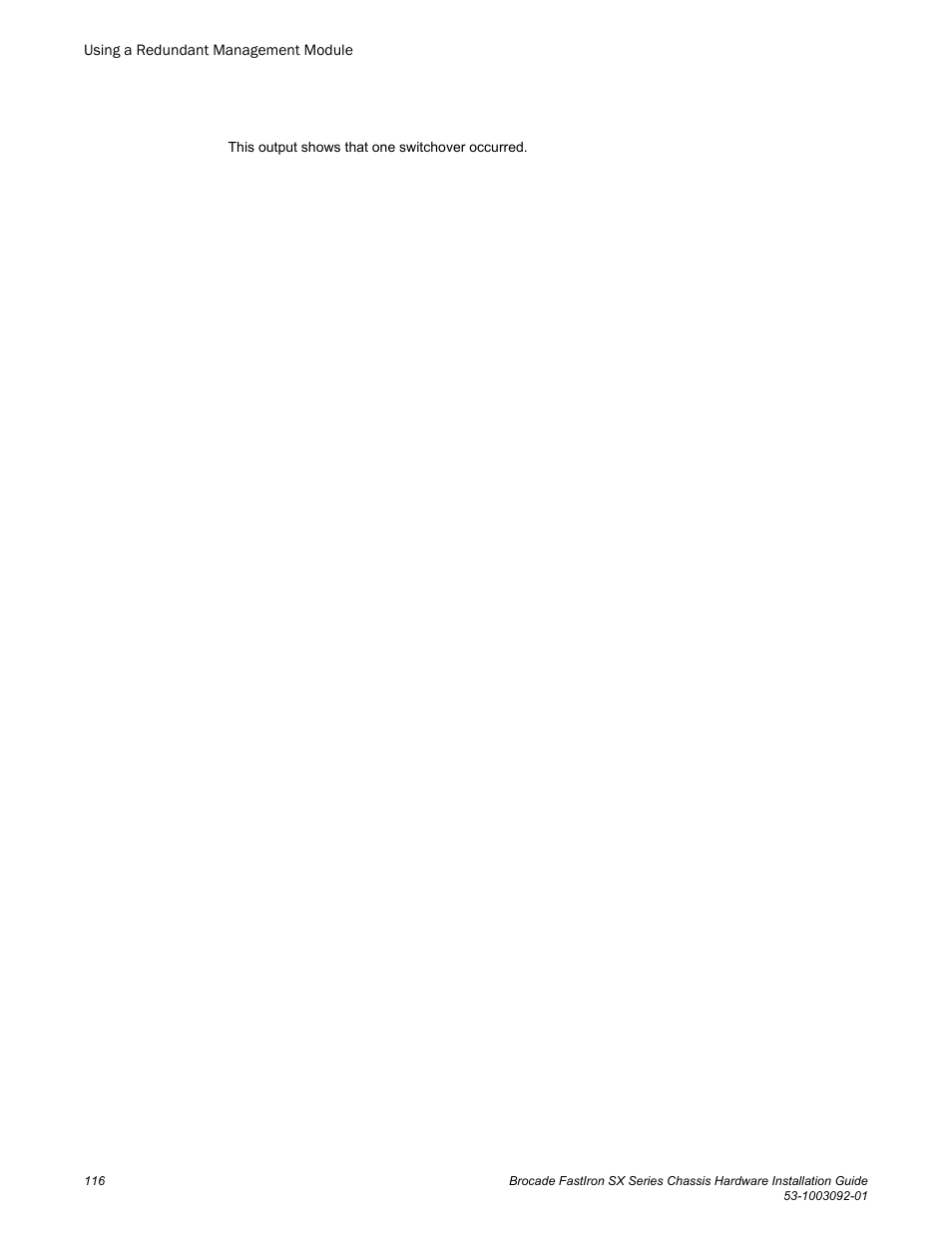 Brocade FastIron SX Series Chassis Hardware Installation Guide User Manual | Page 118 / 192