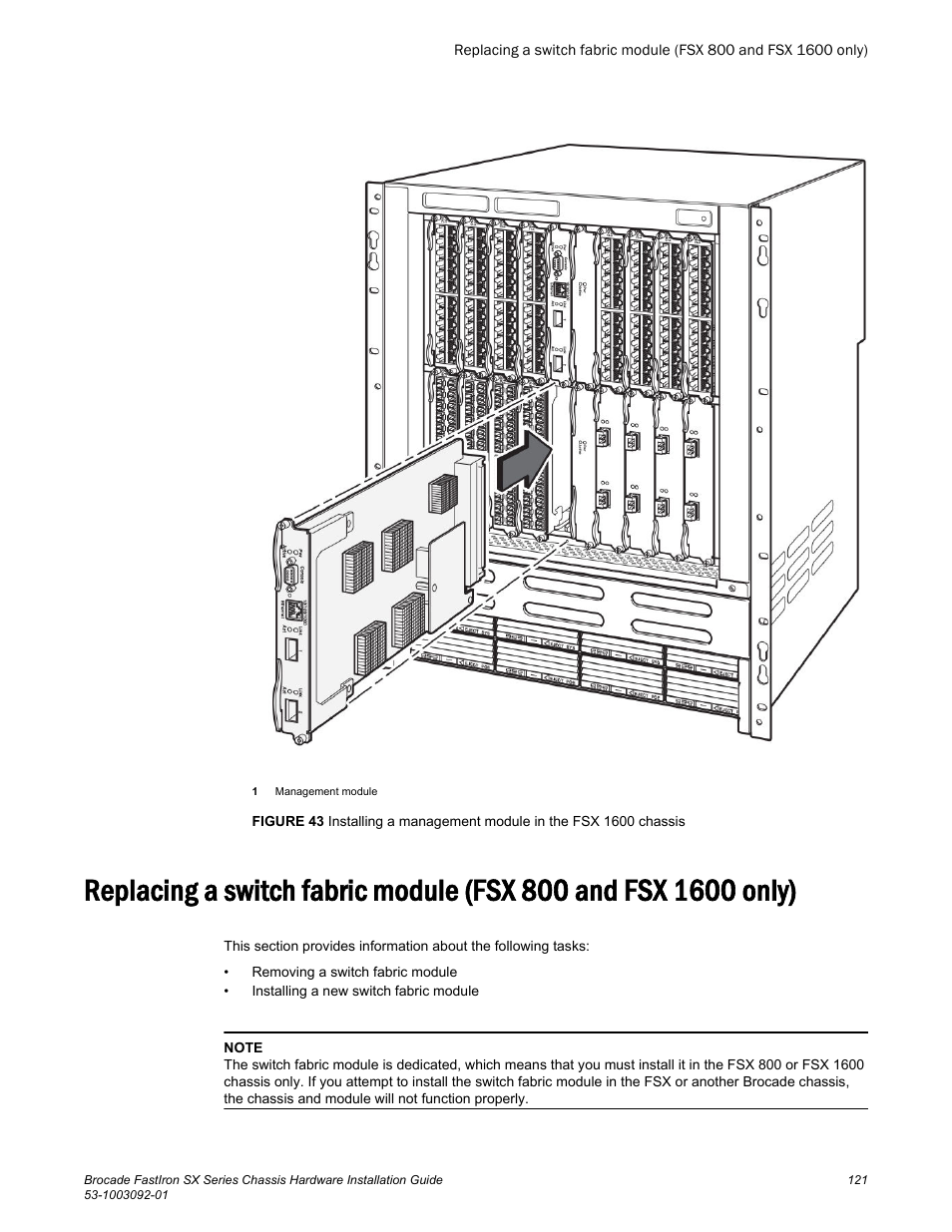 Brocade FastIron SX Series Chassis Hardware Installation Guide User Manual | Page 123 / 192