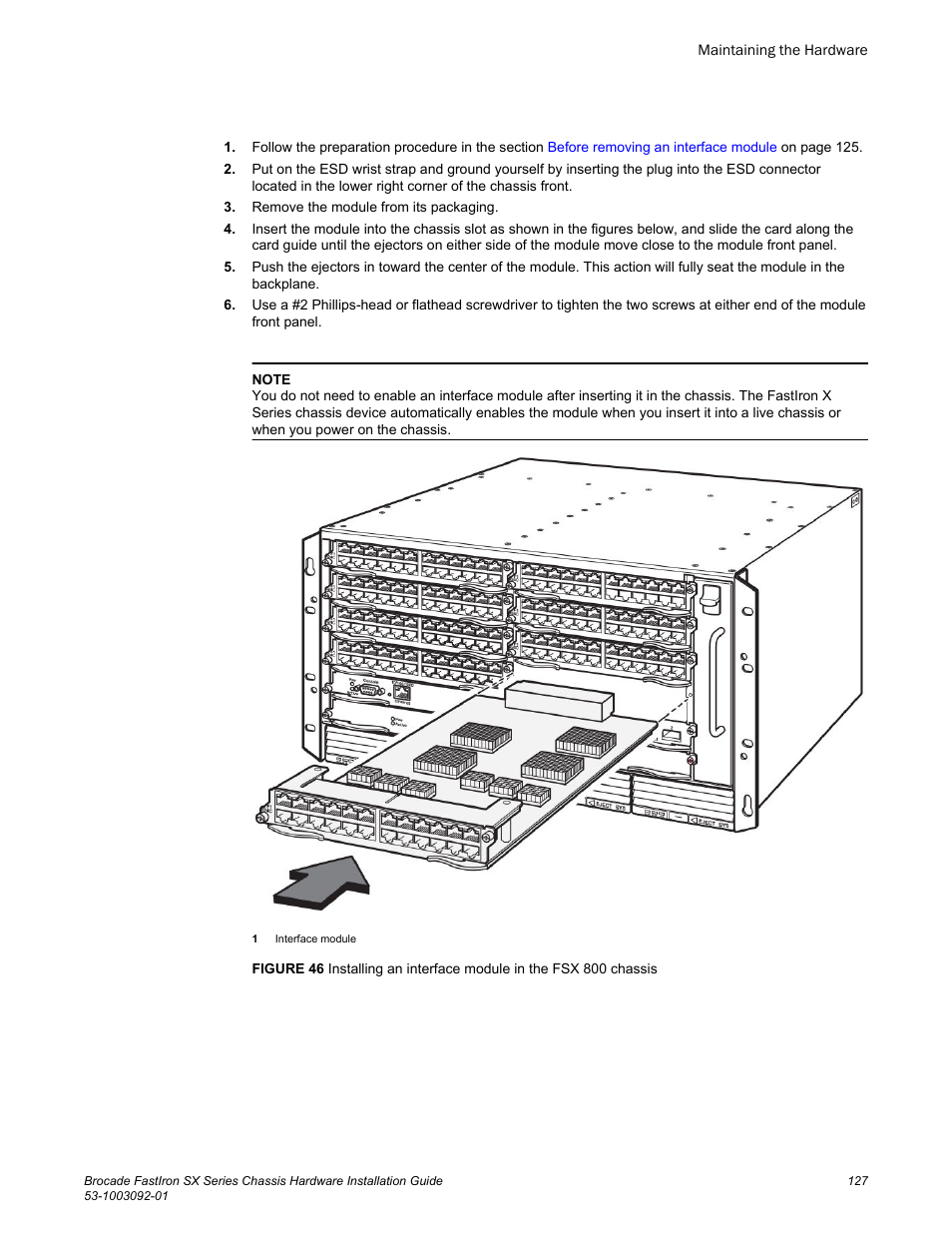 Brocade FastIron SX Series Chassis Hardware Installation Guide User Manual | Page 129 / 192