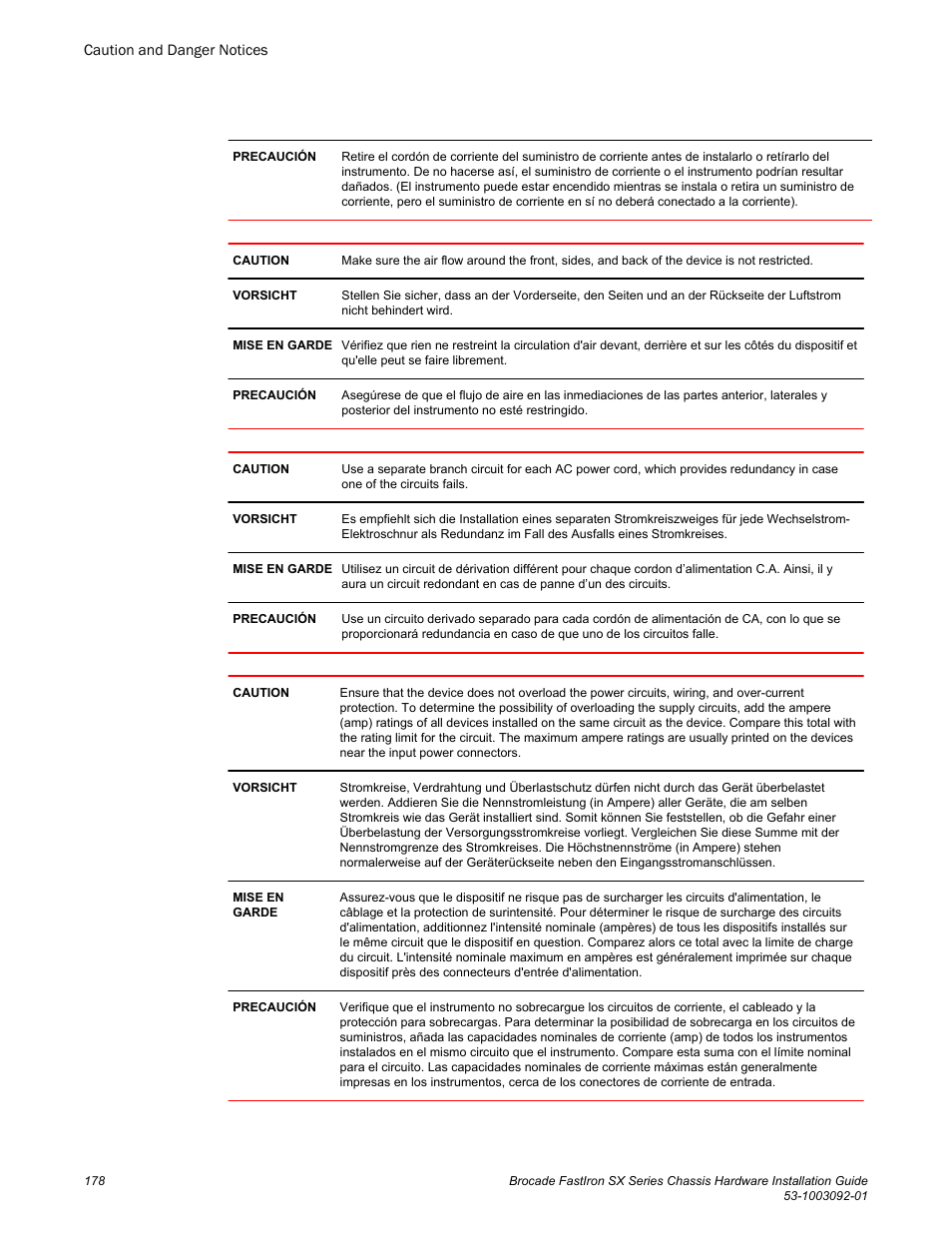 Brocade FastIron SX Series Chassis Hardware Installation Guide User Manual | Page 180 / 192