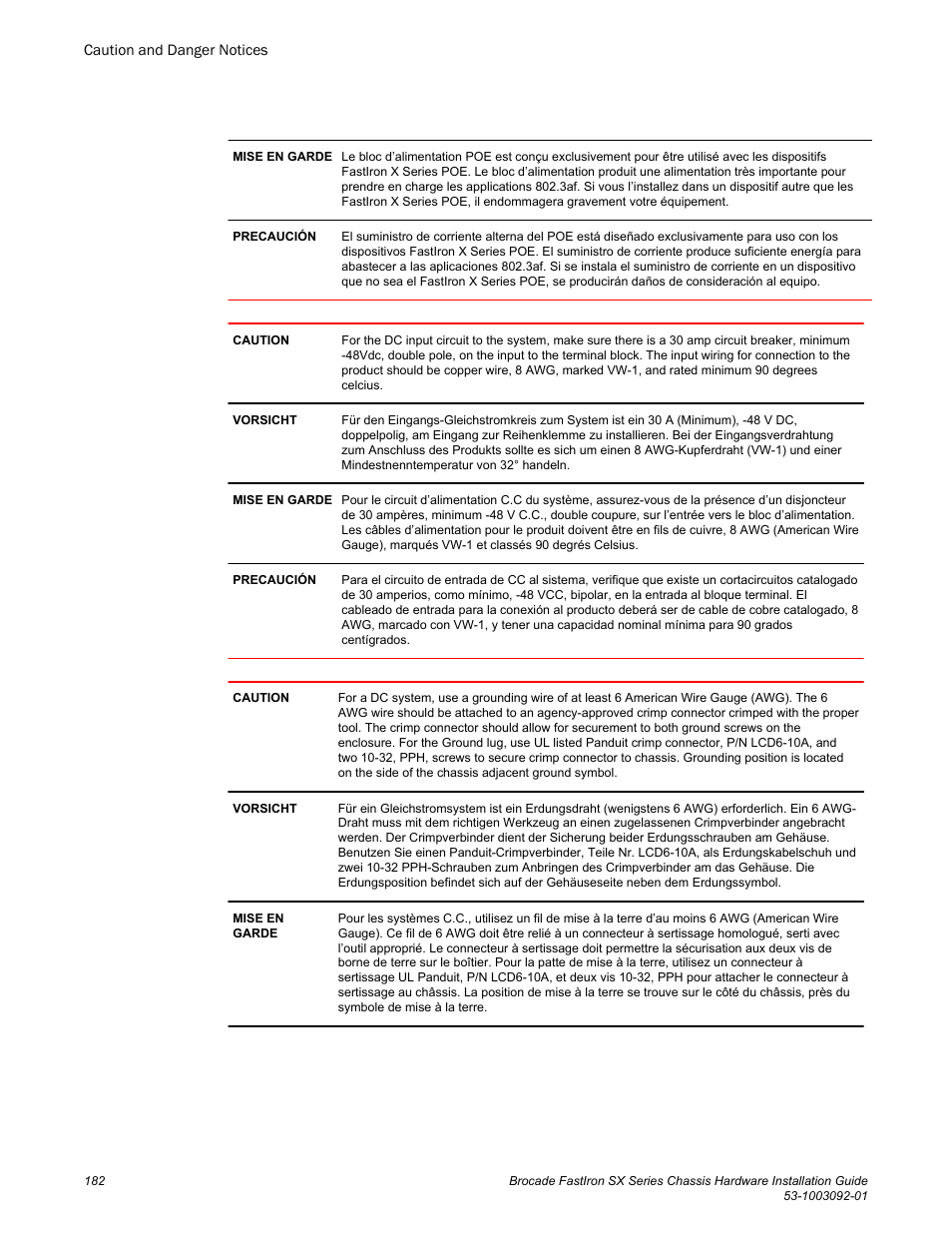 Brocade FastIron SX Series Chassis Hardware Installation Guide User Manual | Page 184 / 192