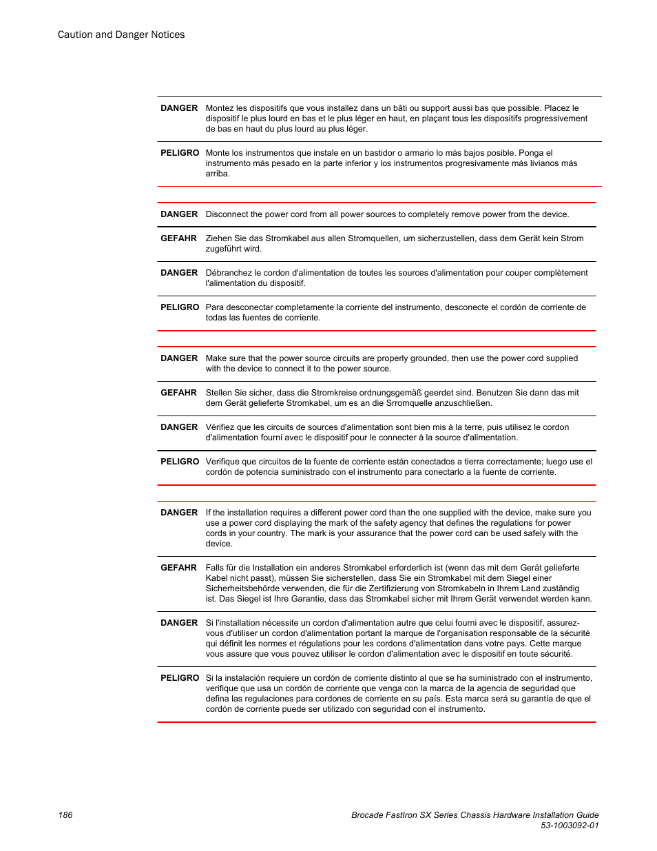 Brocade FastIron SX Series Chassis Hardware Installation Guide User Manual | Page 188 / 192