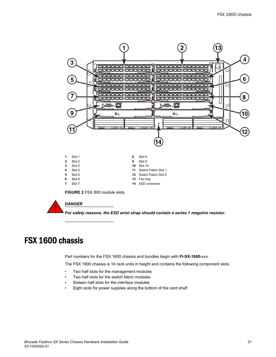 Fsx 1600 chassis | Brocade FastIron SX Series Chassis Hardware Installation Guide User Manual | Page 23 / 192