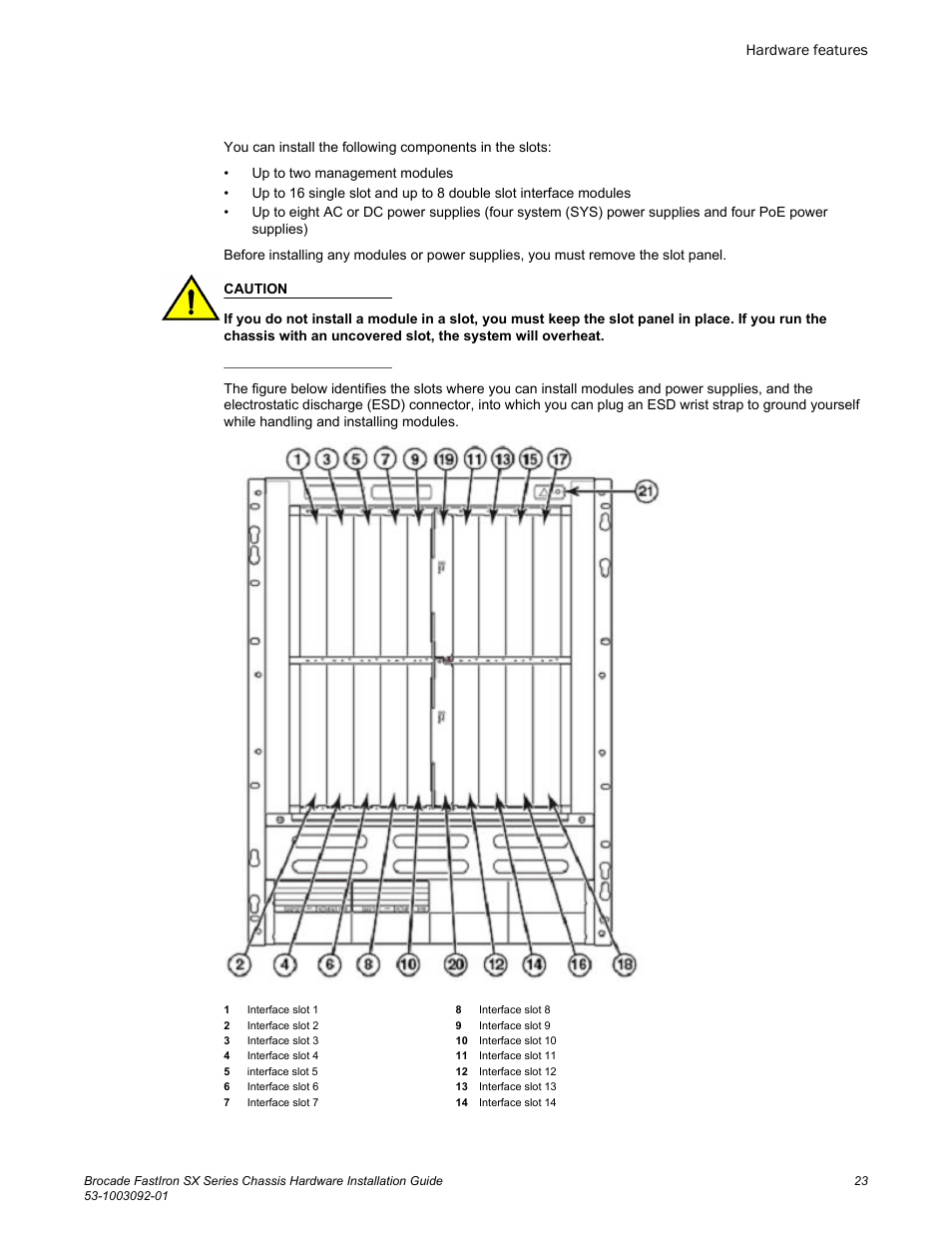 Brocade FastIron SX Series Chassis Hardware Installation Guide User Manual | Page 25 / 192