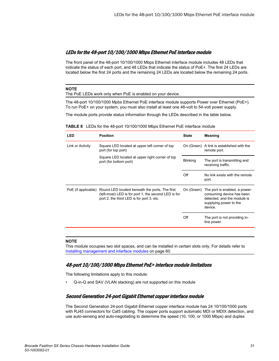 Brocade FastIron SX Series Chassis Hardware Installation Guide User Manual | Page 33 / 192