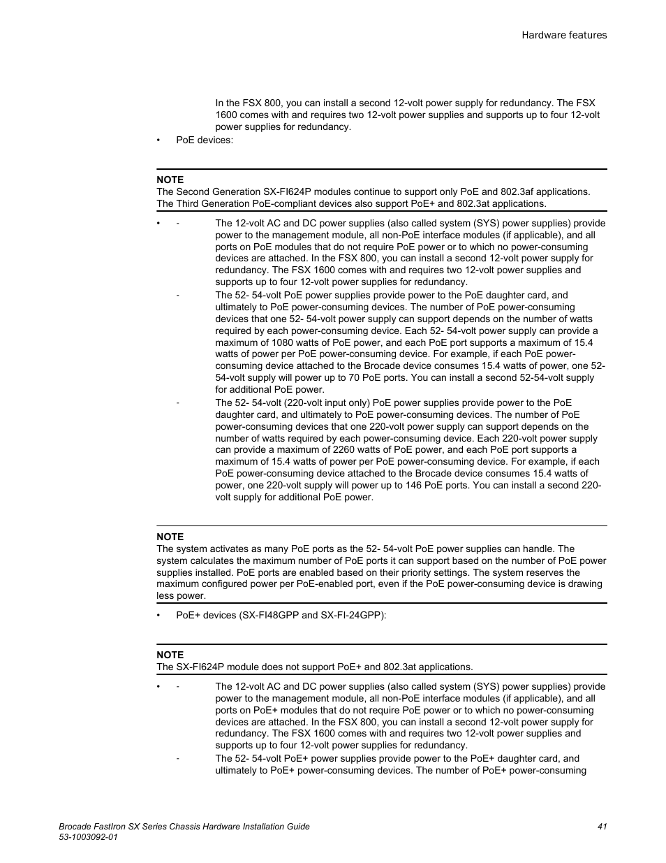 Brocade FastIron SX Series Chassis Hardware Installation Guide User Manual | Page 43 / 192