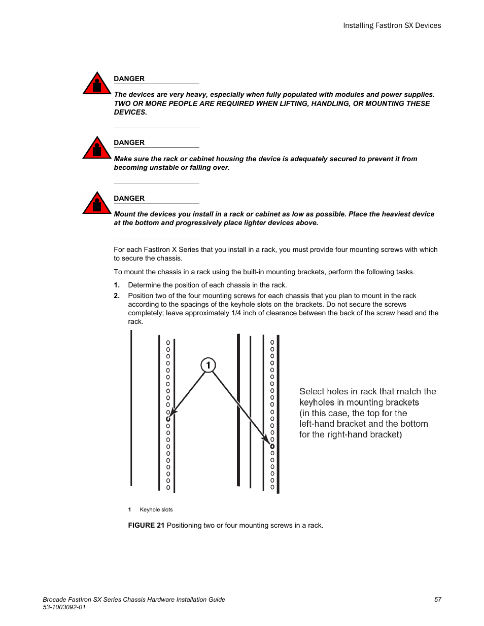 Brocade FastIron SX Series Chassis Hardware Installation Guide User Manual | Page 59 / 192
