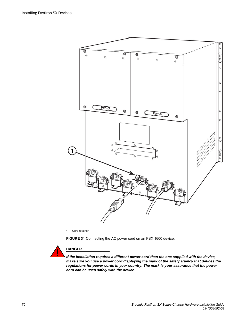 Brocade FastIron SX Series Chassis Hardware Installation Guide User Manual | Page 72 / 192