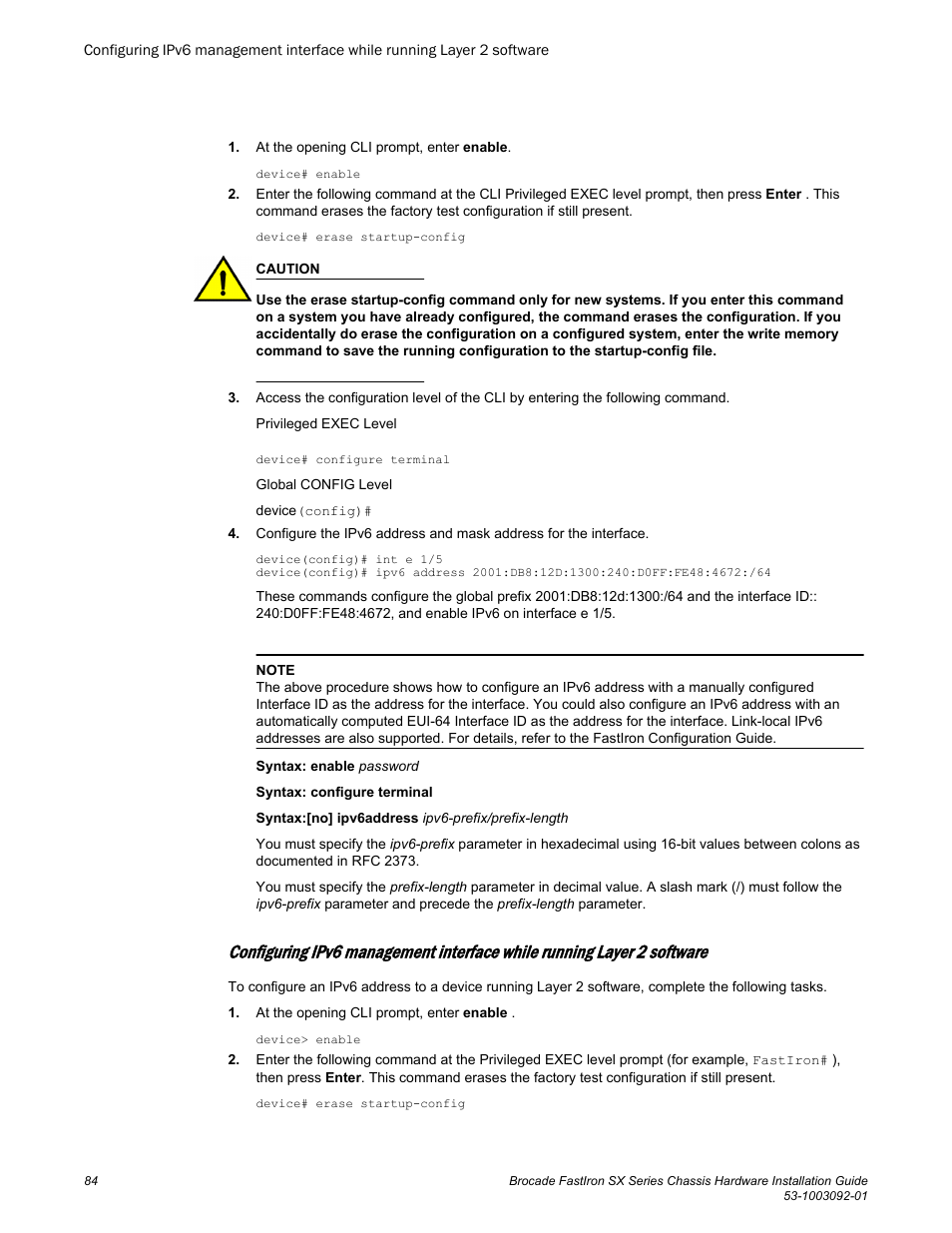 Brocade FastIron SX Series Chassis Hardware Installation Guide User Manual | Page 86 / 192