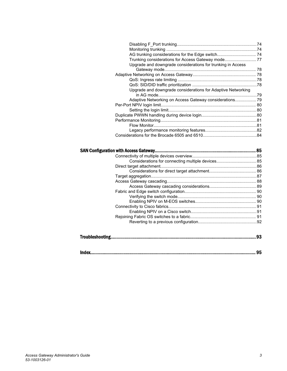 Brocade Access Gateway Administrator's Guide (Supporting Fabric OS v7.3.0) User Manual | Page 5 / 102