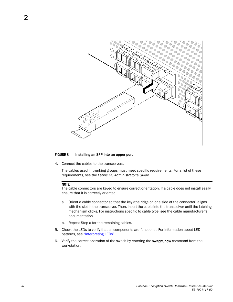 Brocade Encryption Switch Hardware Reference Manual (Supporting Fabric OS v6.1.1_enc) User Manual | Page 34 / 60