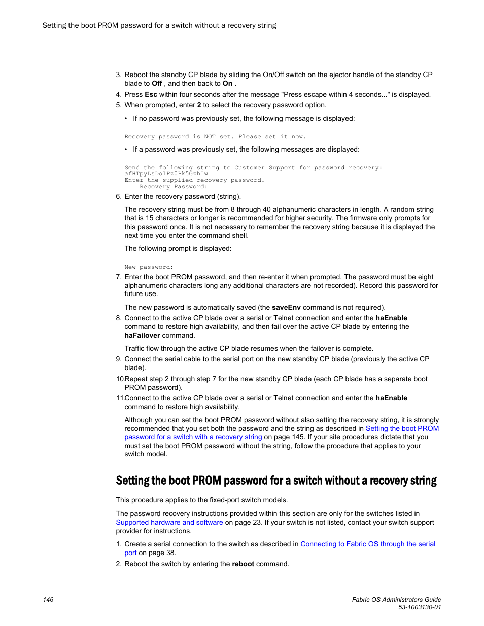String | Brocade Fabric OS Administrators Guide (Supporting Fabric OS v7.3.0) User Manual | Page 146 / 622