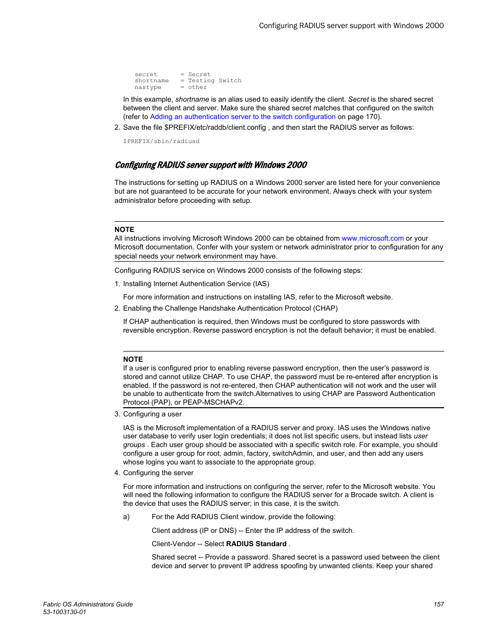 Brocade Fabric OS Administrators Guide (Supporting Fabric OS v7.3.0) User Manual | Page 157 / 622