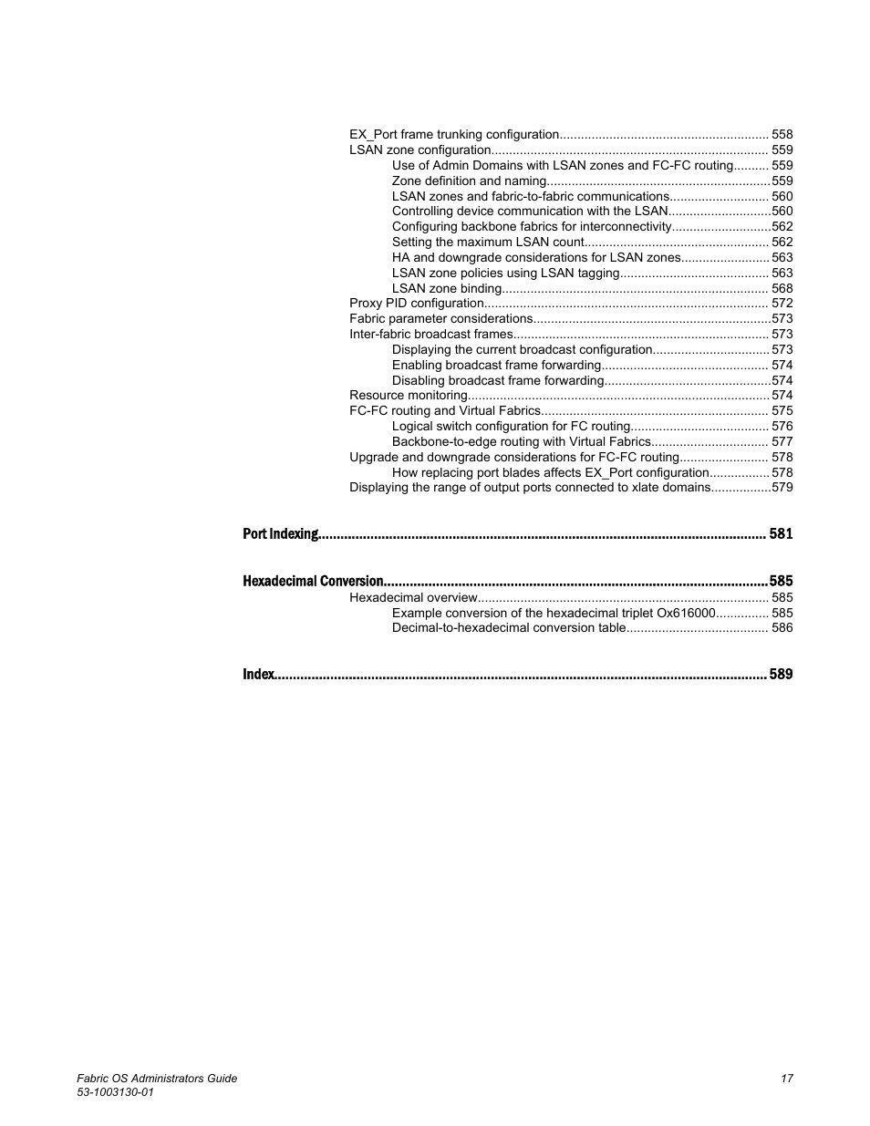 Brocade Fabric OS Administrators Guide (Supporting Fabric OS v7.3.0) User Manual | Page 17 / 622