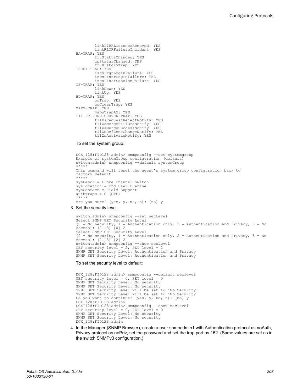 Brocade Fabric OS Administrators Guide (Supporting Fabric OS v7.3.0) User Manual | Page 203 / 622