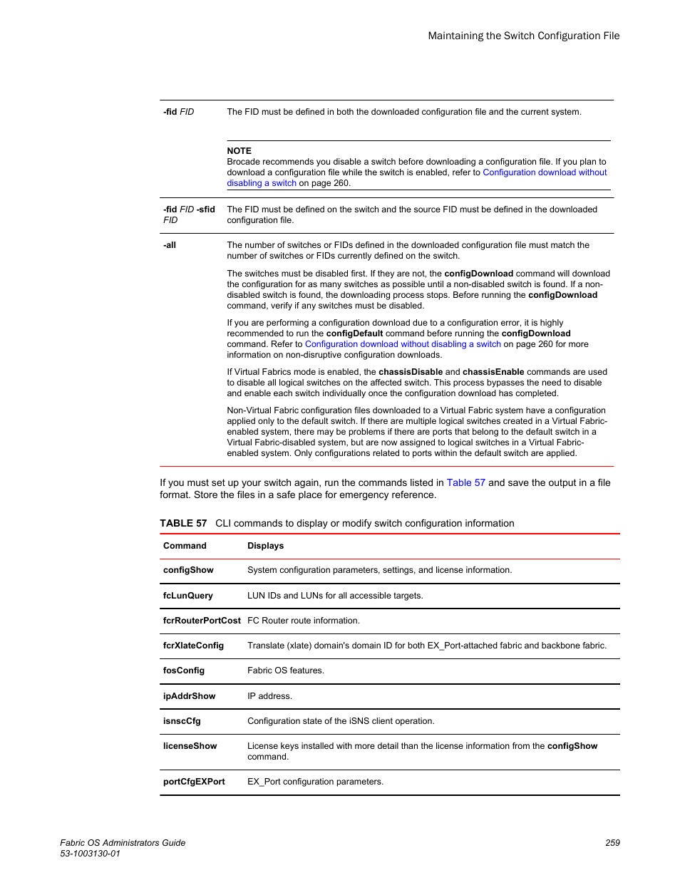 Brocade Fabric OS Administrators Guide (Supporting Fabric OS v7.3.0) User Manual | Page 259 / 622
