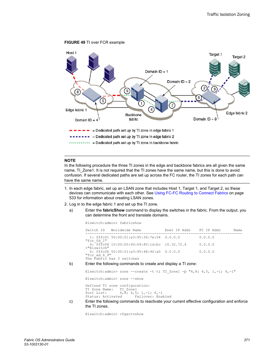 Figure 49 | Brocade Fabric OS Administrators Guide (Supporting Fabric OS v7.3.0) User Manual | Page 371 / 622