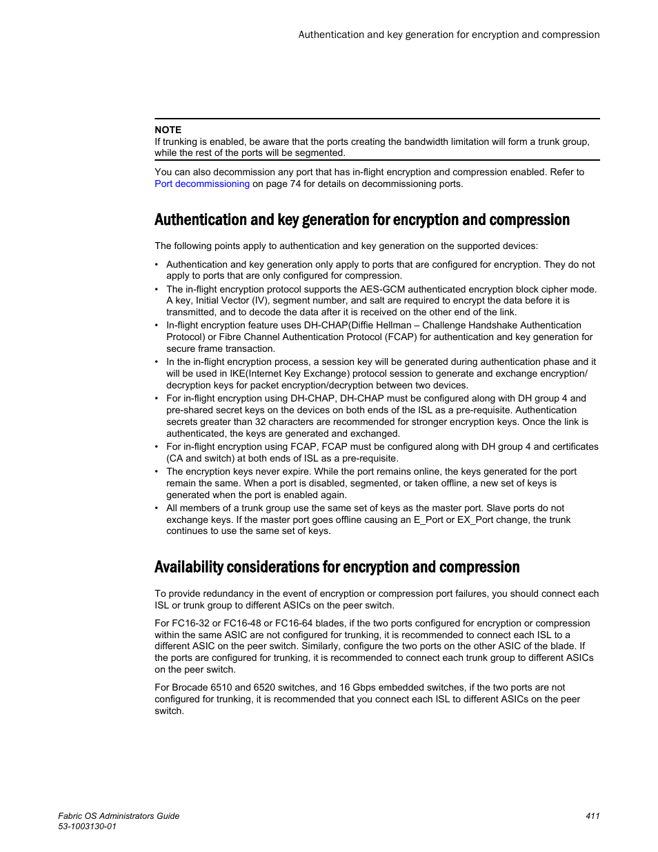 Compression | Brocade Fabric OS Administrators Guide (Supporting Fabric OS v7.3.0) User Manual | Page 411 / 622