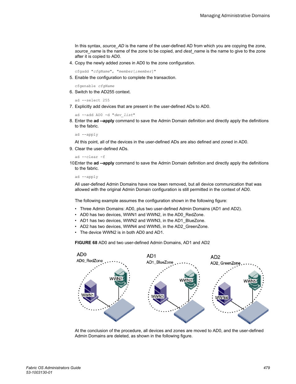 Brocade Fabric OS Administrators Guide (Supporting Fabric OS v7.3.0) User Manual | Page 479 / 622