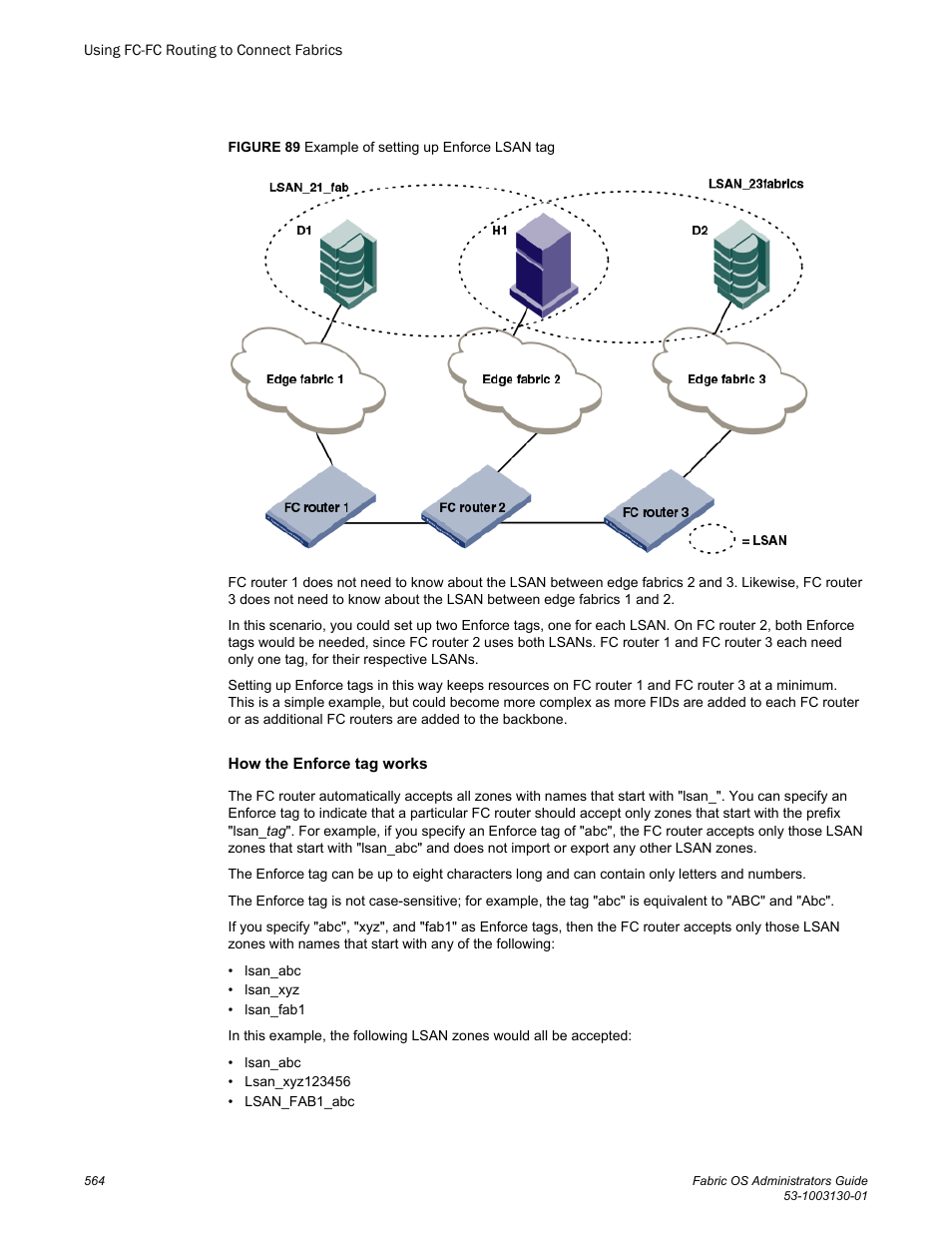 Brocade Fabric OS Administrators Guide (Supporting Fabric OS v7.3.0) User Manual | Page 564 / 622