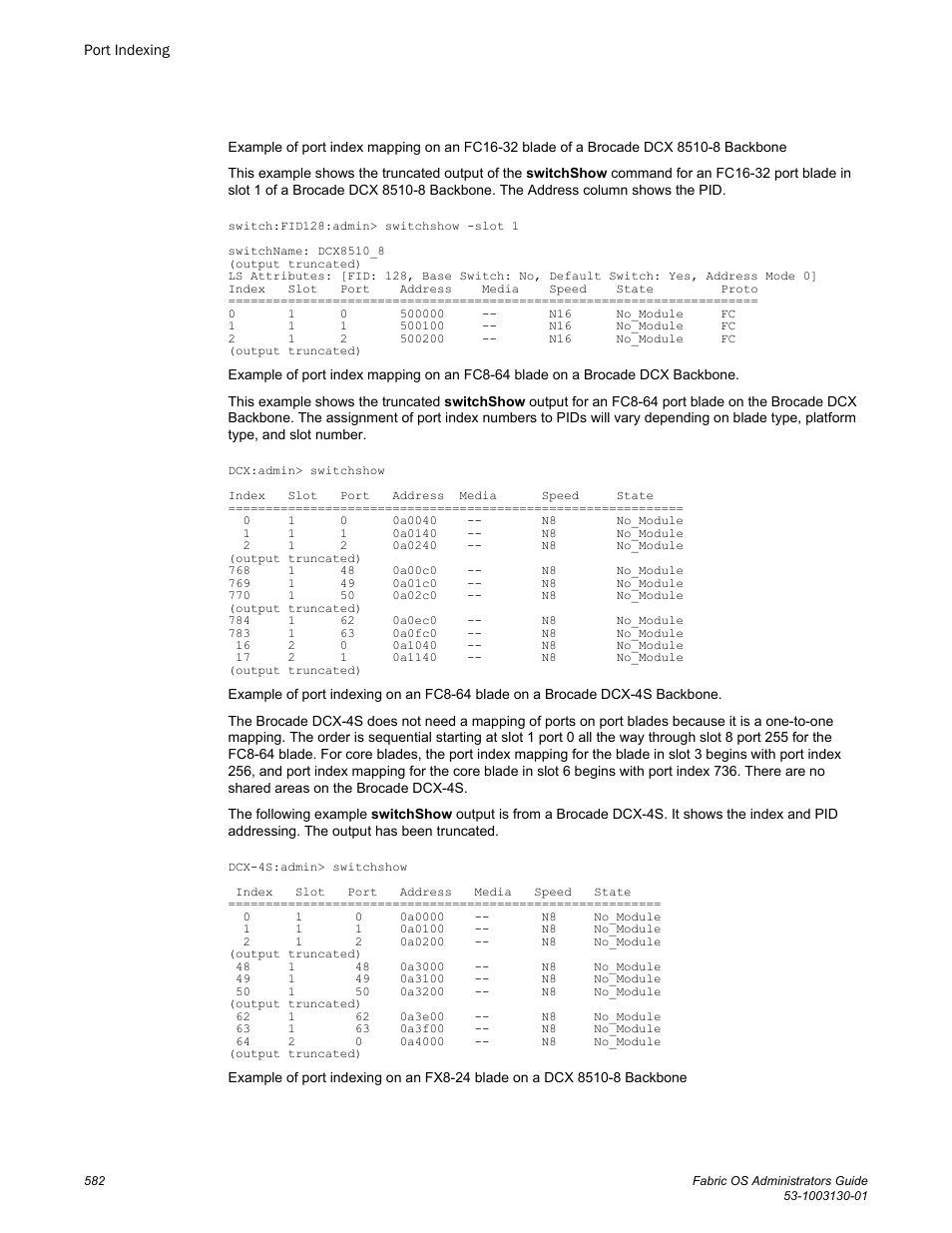 Brocade Fabric OS Administrators Guide (Supporting Fabric OS v7.3.0) User Manual | Page 582 / 622