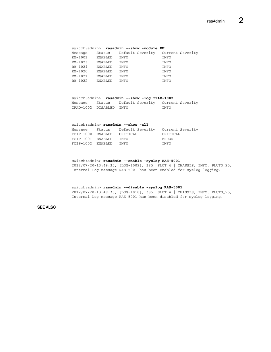Brocade Fabric OS Command Reference (Supporting Fabric OS v7.3.0) User Manual | Page 1011 / 1274