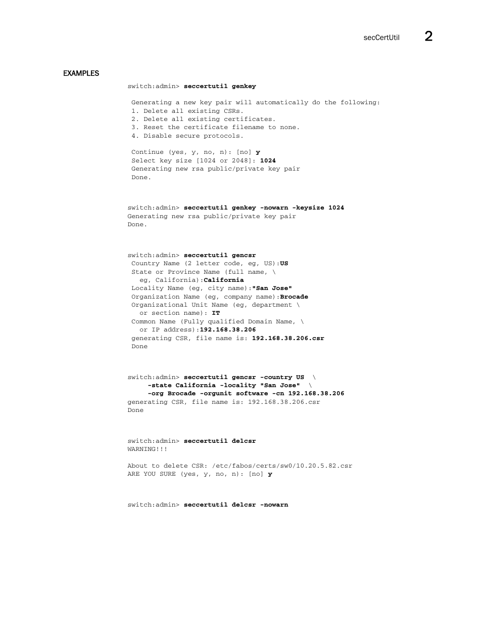 Brocade Fabric OS Command Reference (Supporting Fabric OS v7.3.0) User Manual | Page 1031 / 1274