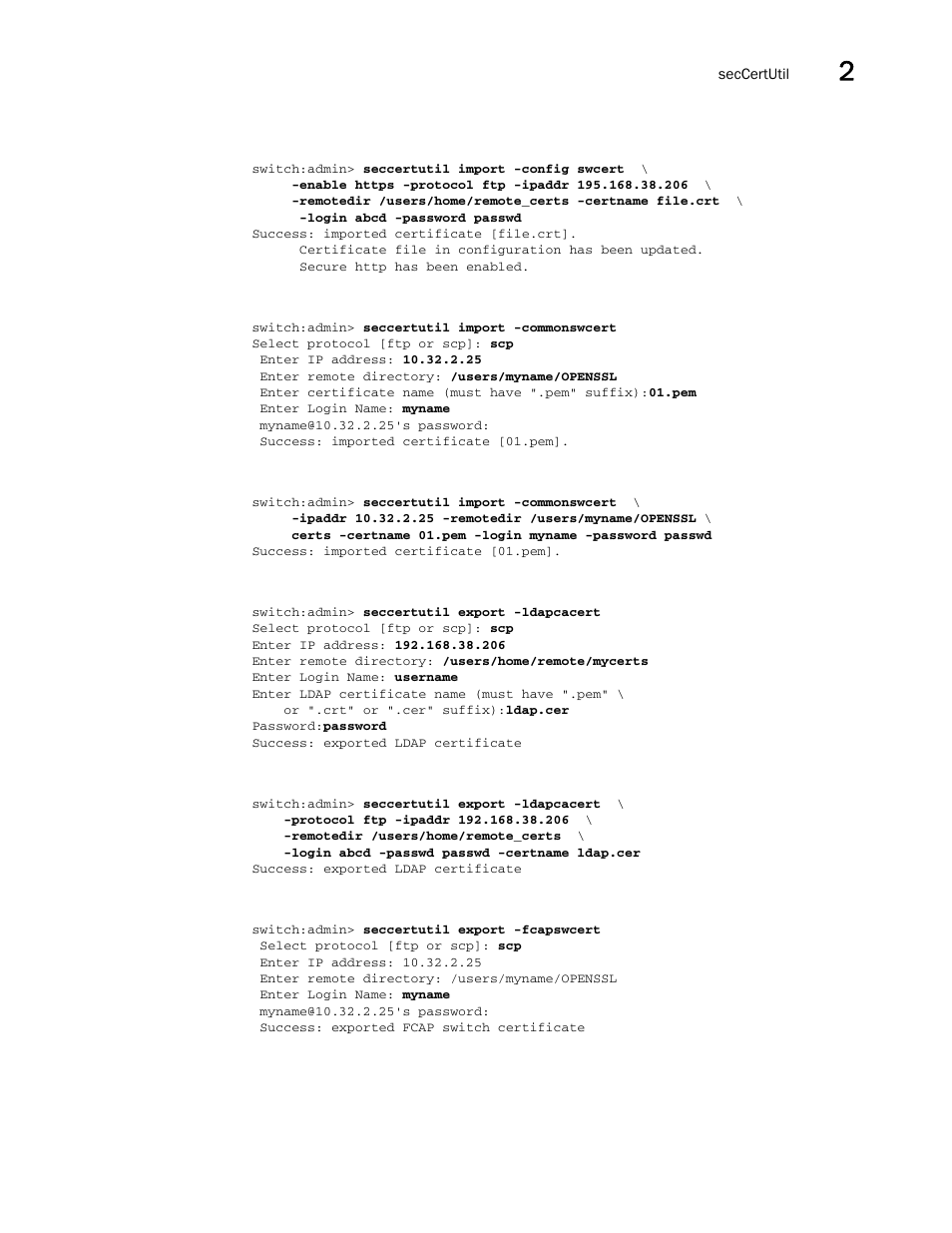 Brocade Fabric OS Command Reference (Supporting Fabric OS v7.3.0) User Manual | Page 1033 / 1274