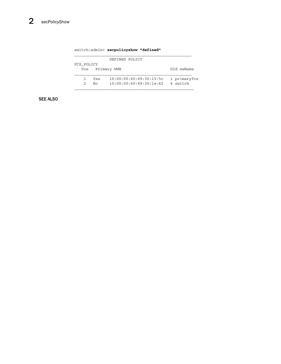 Brocade Fabric OS Command Reference (Supporting Fabric OS v7.3.0) User Manual | Page 1060 / 1274