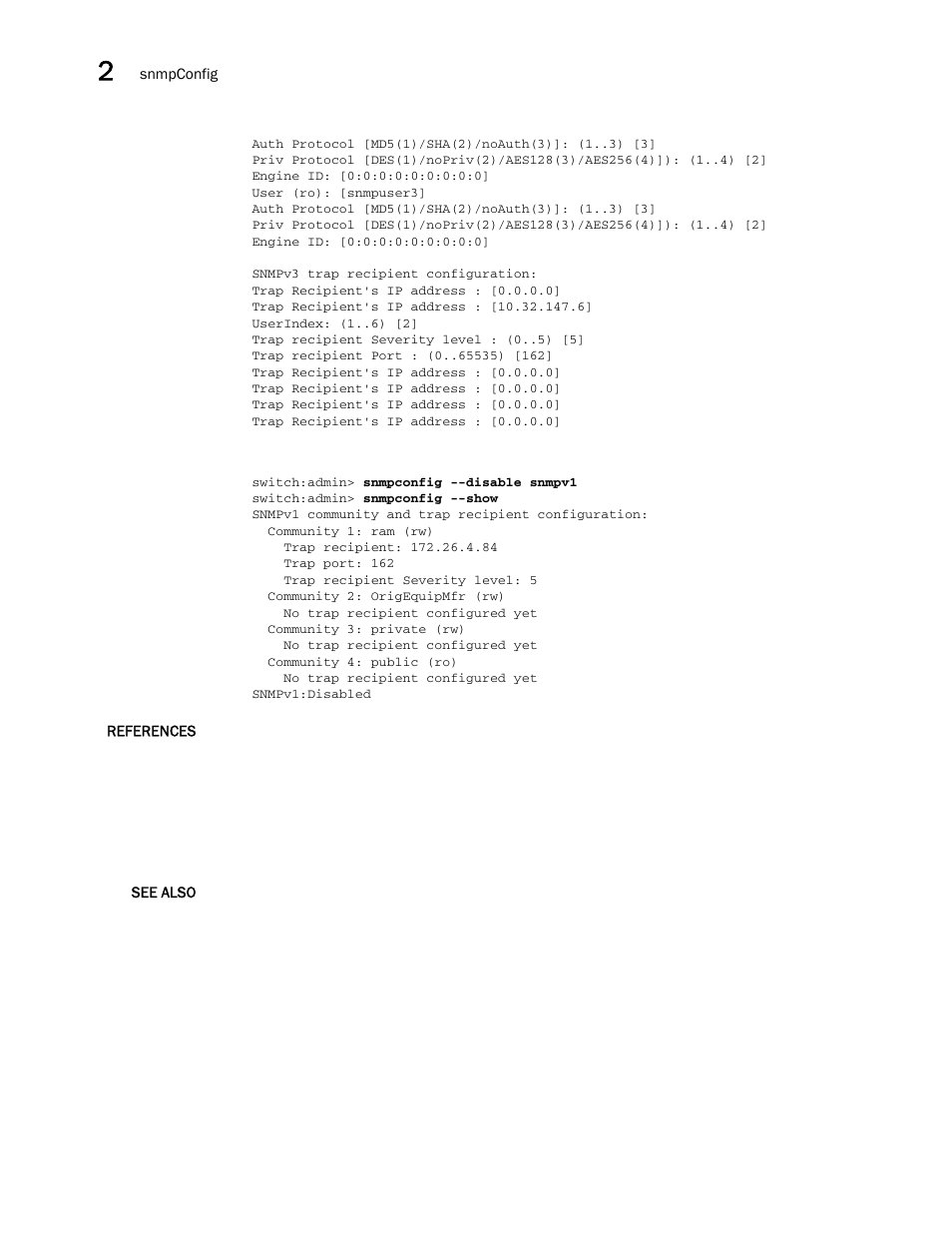 Brocade Fabric OS Command Reference (Supporting Fabric OS v7.3.0) User Manual | Page 1102 / 1274