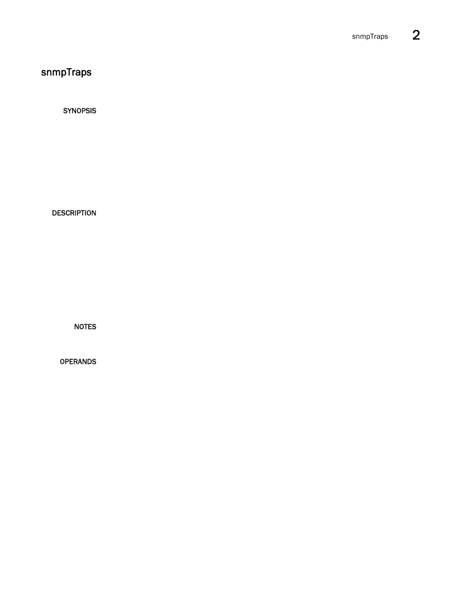 Snmptraps | Brocade Fabric OS Command Reference (Supporting Fabric OS v7.3.0) User Manual | Page 1103 / 1274