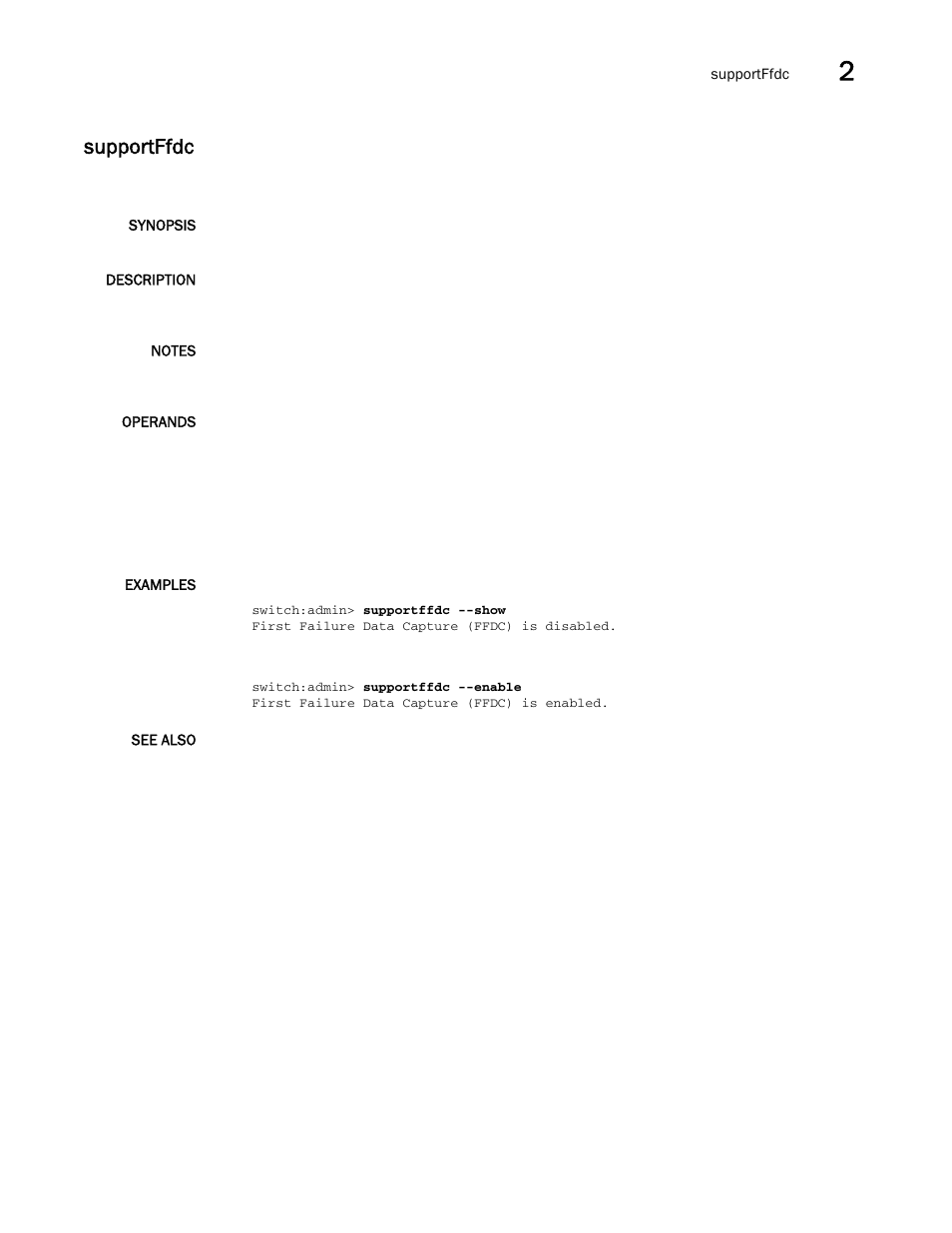 Supportffdc | Brocade Fabric OS Command Reference (Supporting Fabric OS v7.3.0) User Manual | Page 1117 / 1274