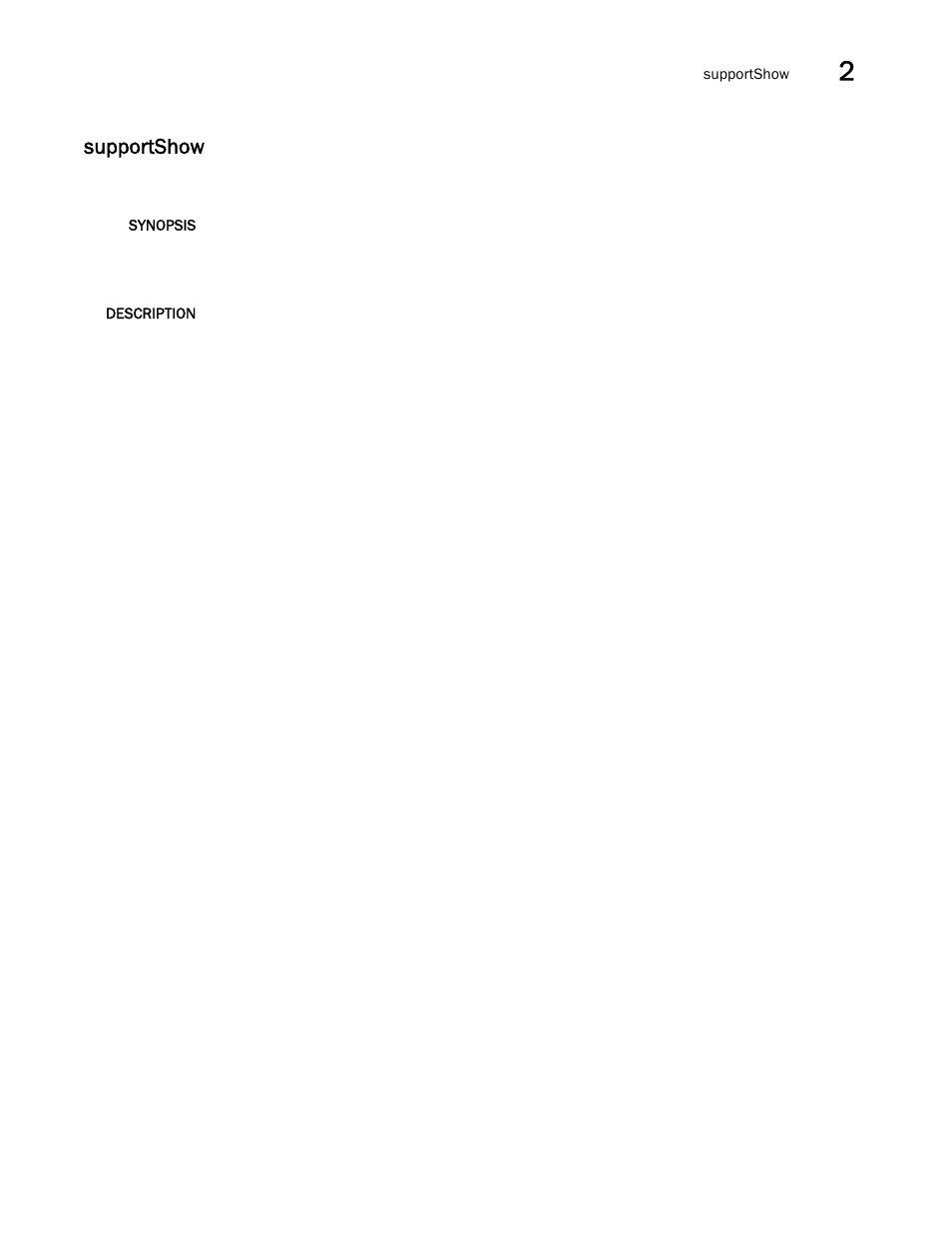 Supportshow | Brocade Fabric OS Command Reference (Supporting Fabric OS v7.3.0) User Manual | Page 1125 / 1274
