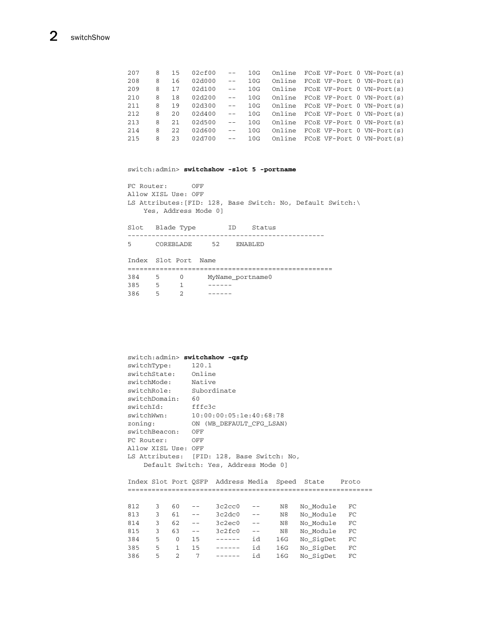 Brocade Fabric OS Command Reference (Supporting Fabric OS v7.3.0) User Manual | Page 1152 / 1274