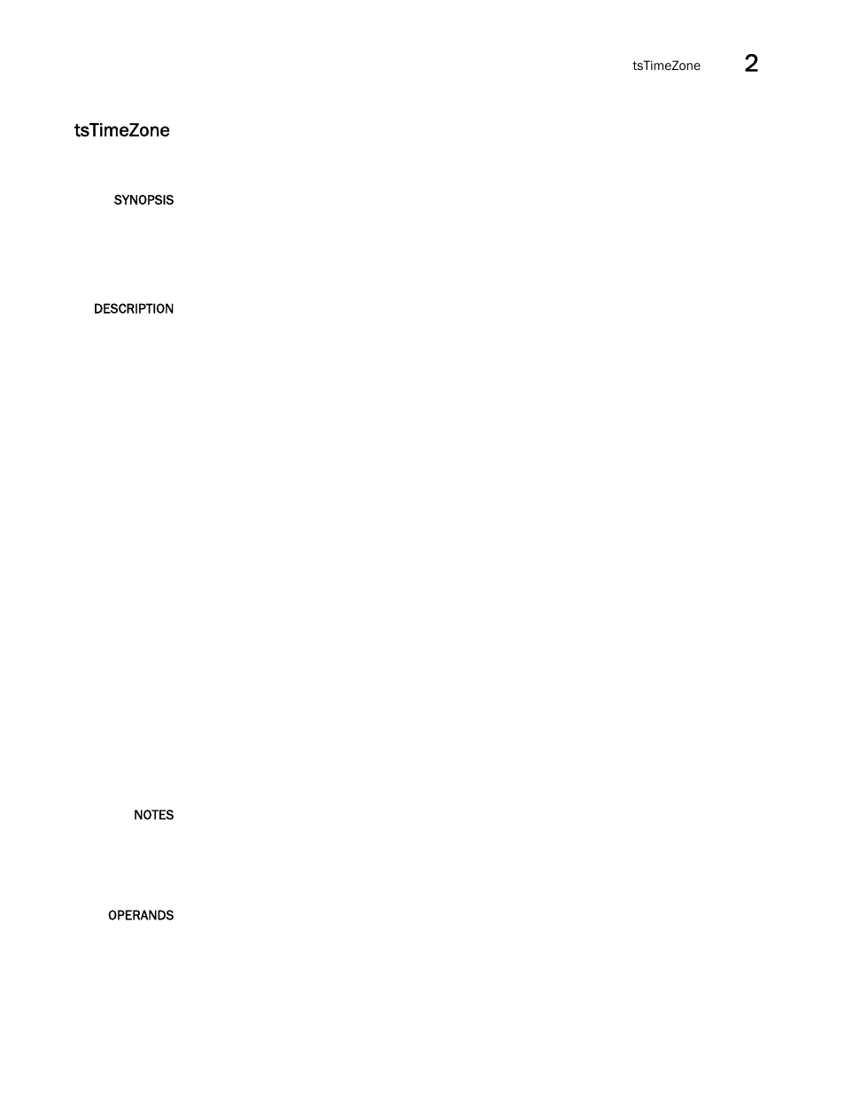 Tstimezone | Brocade Fabric OS Command Reference (Supporting Fabric OS v7.3.0) User Manual | Page 1205 / 1274