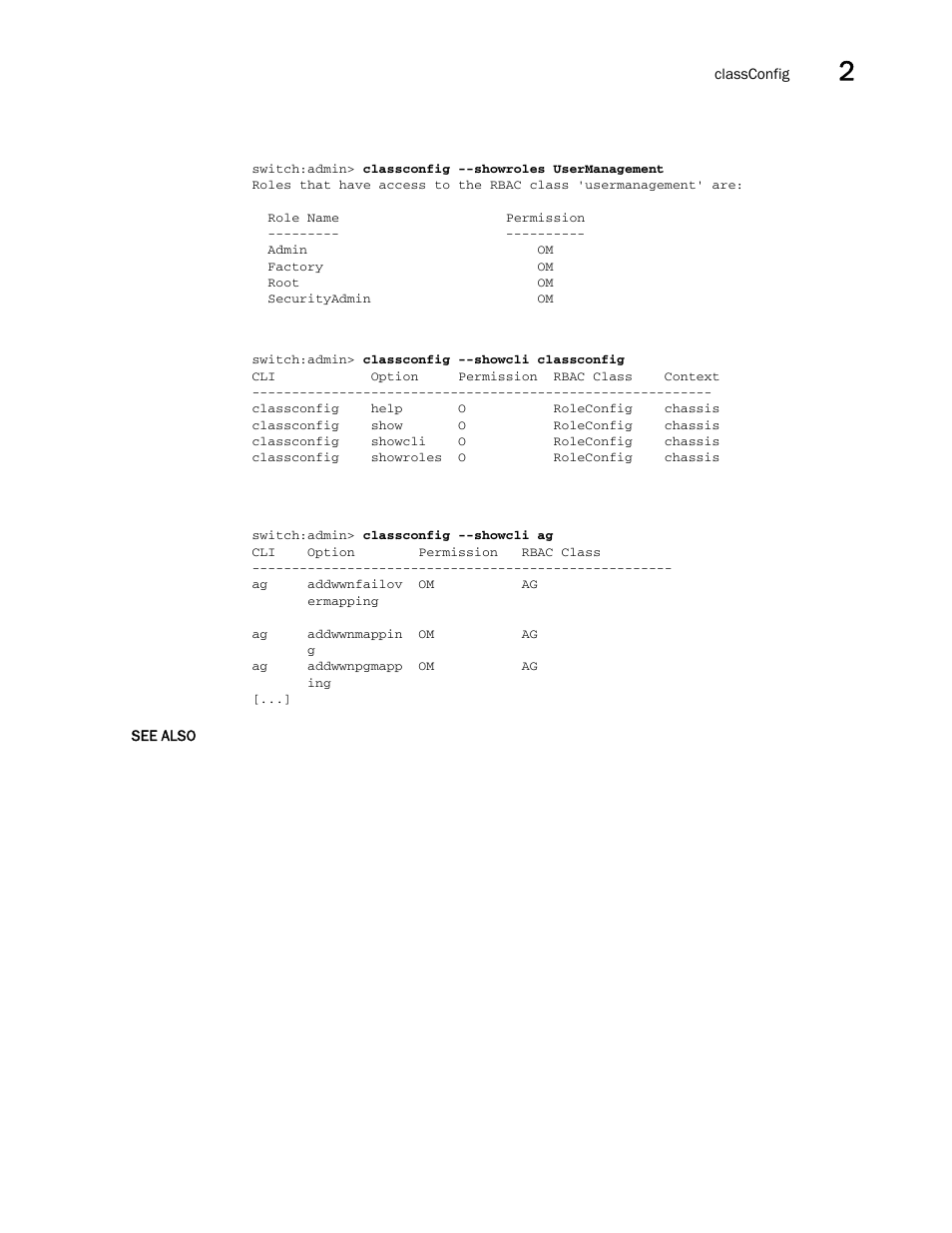 Brocade Fabric OS Command Reference (Supporting Fabric OS v7.3.0) User Manual | Page 163 / 1274