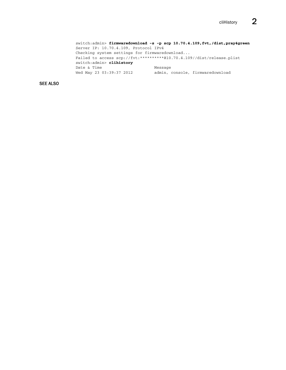 Brocade Fabric OS Command Reference (Supporting Fabric OS v7.3.0) User Manual | Page 165 / 1274