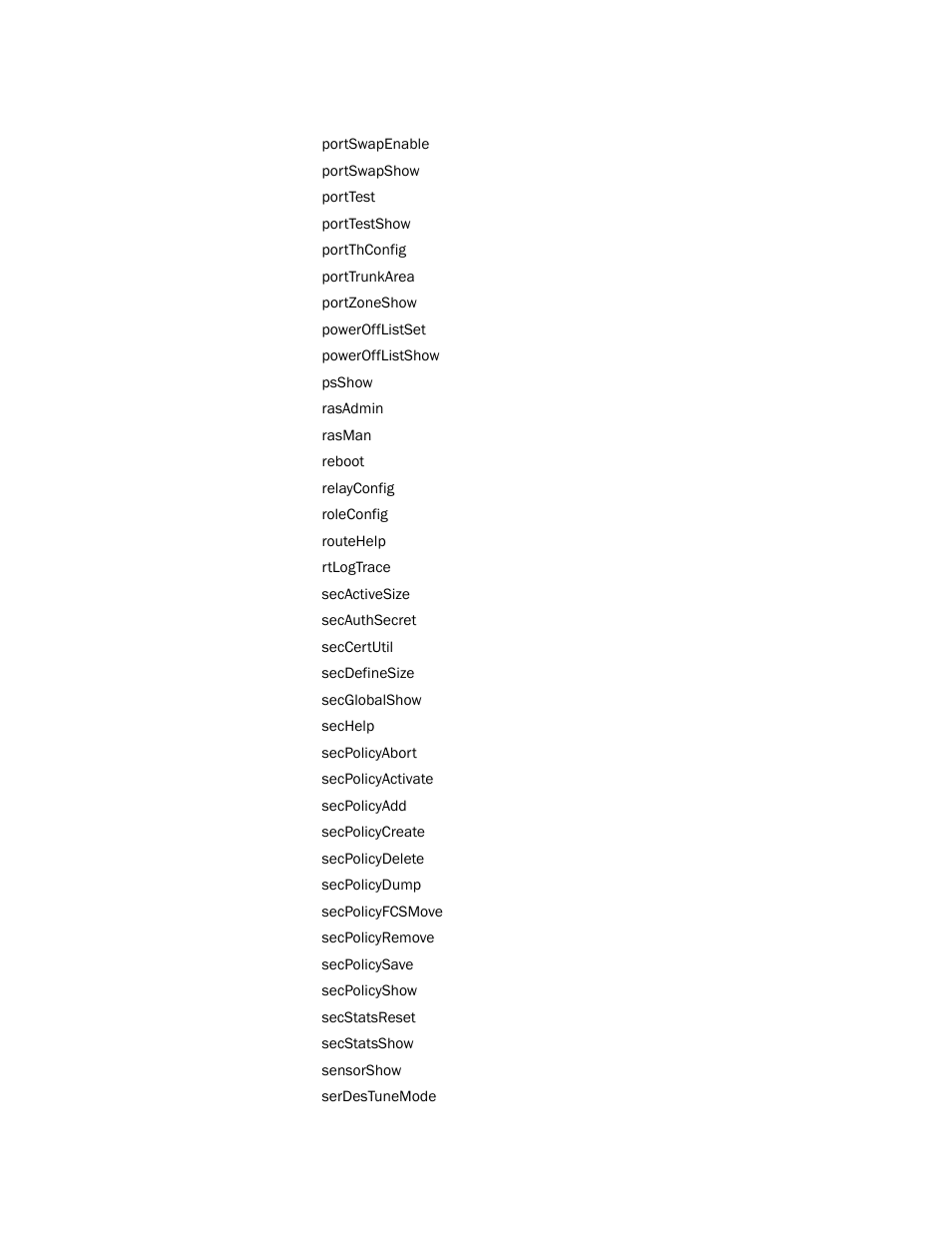 Brocade Fabric OS Command Reference (Supporting Fabric OS v7.3.0) User Manual | Page 17 / 1274