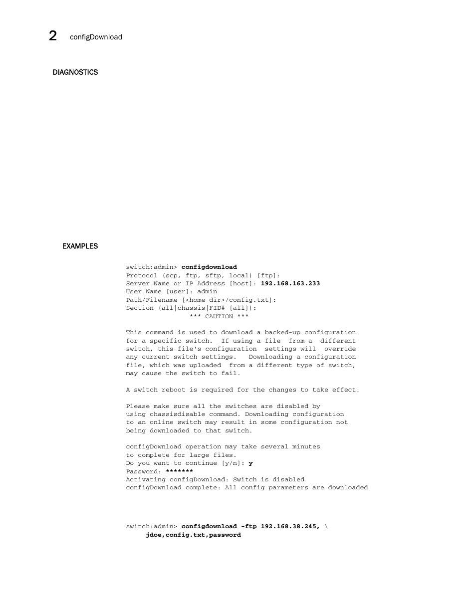 Brocade Fabric OS Command Reference (Supporting Fabric OS v7.3.0) User Manual | Page 174 / 1274