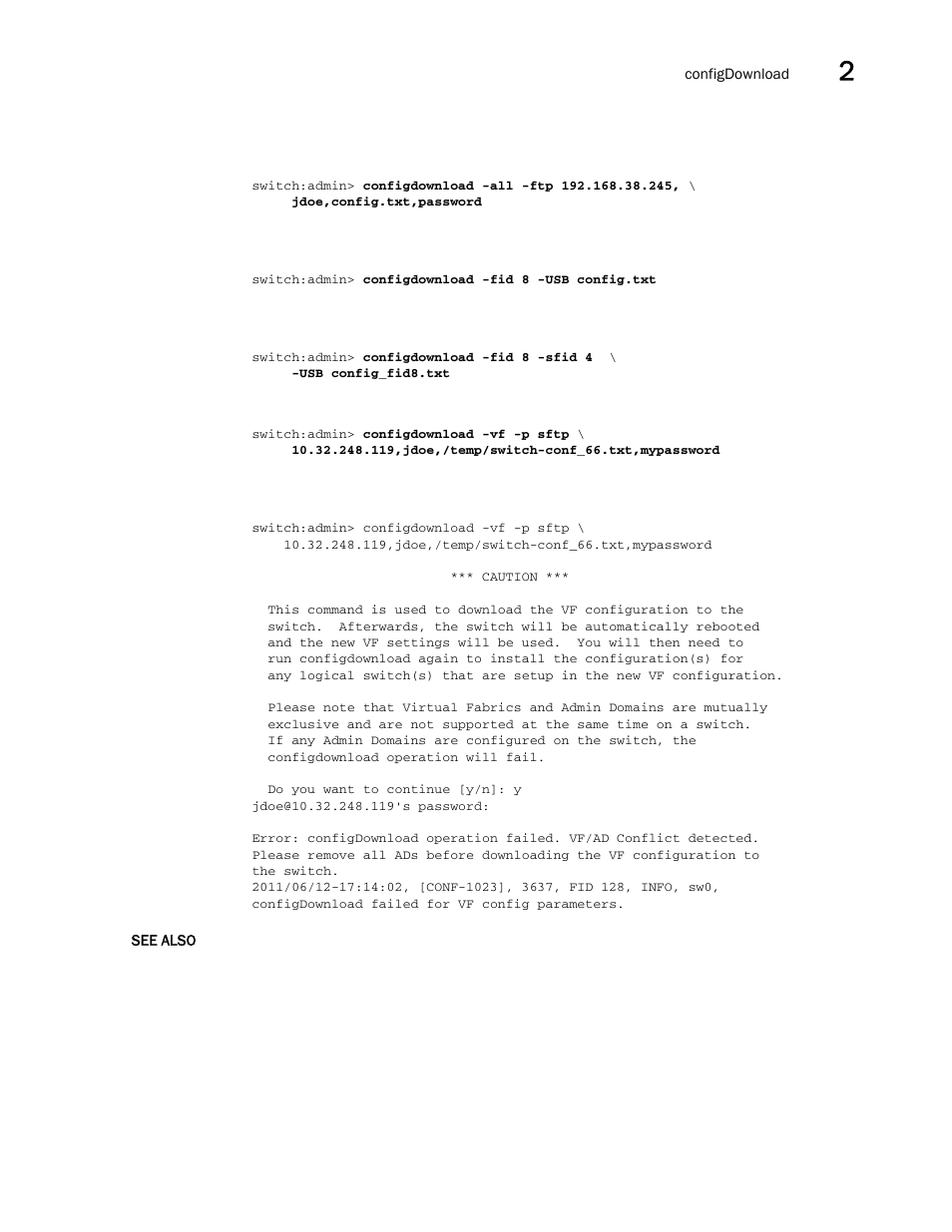 Brocade Fabric OS Command Reference (Supporting Fabric OS v7.3.0) User Manual | Page 175 / 1274