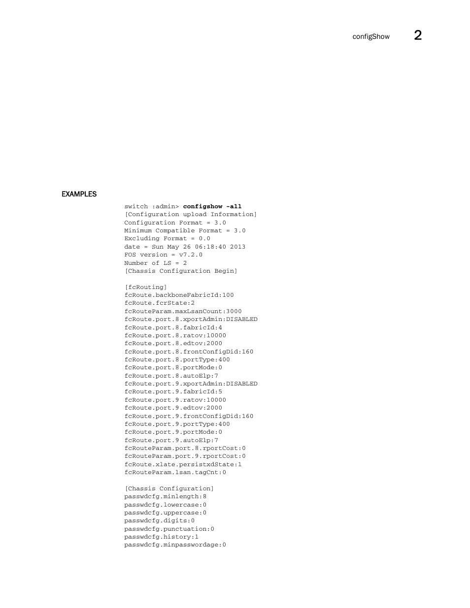 Brocade Fabric OS Command Reference (Supporting Fabric OS v7.3.0) User Manual | Page 179 / 1274