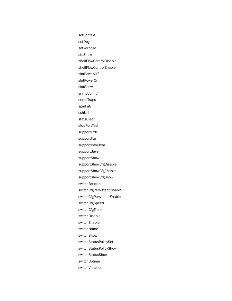 Brocade Fabric OS Command Reference (Supporting Fabric OS v7.3.0) User Manual | Page 18 / 1274