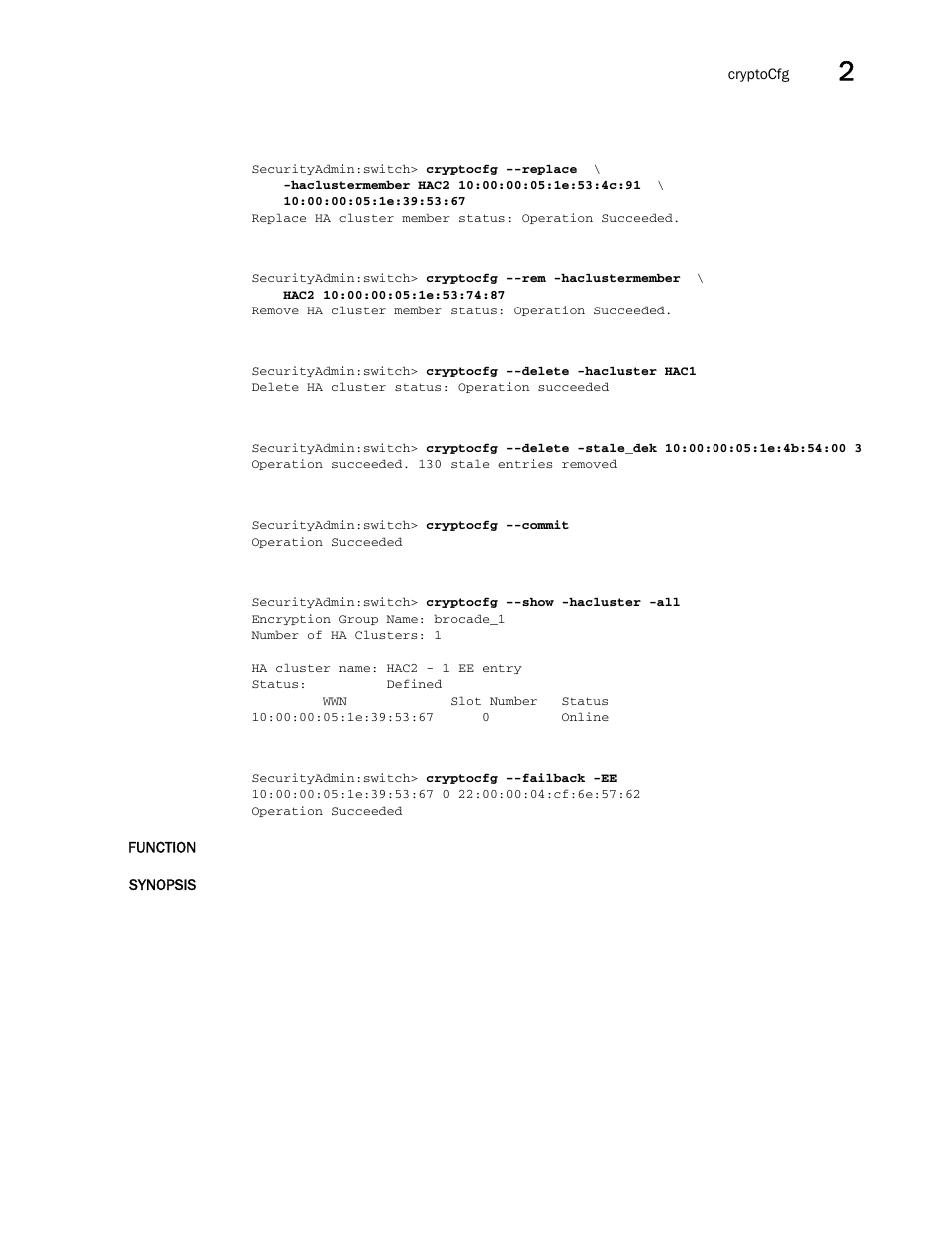 Brocade Fabric OS Command Reference (Supporting Fabric OS v7.3.0) User Manual | Page 233 / 1274