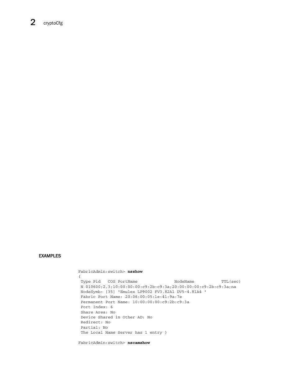 Brocade Fabric OS Command Reference (Supporting Fabric OS v7.3.0) User Manual | Page 252 / 1274