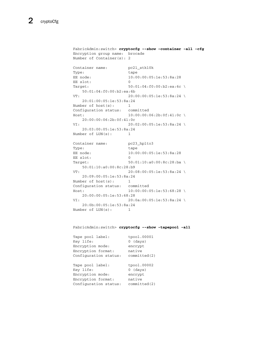 Brocade Fabric OS Command Reference (Supporting Fabric OS v7.3.0) User Manual | Page 256 / 1274