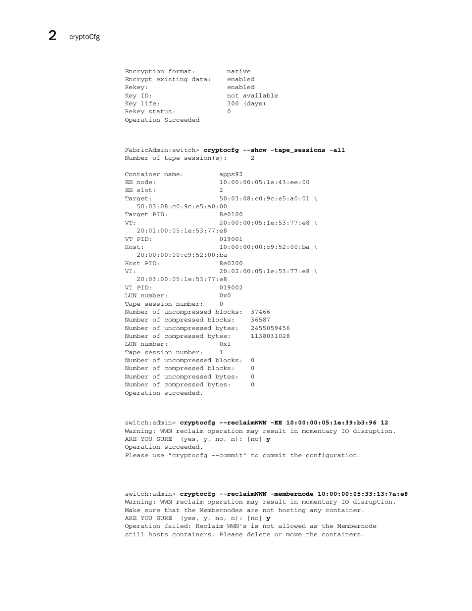 Brocade Fabric OS Command Reference (Supporting Fabric OS v7.3.0) User Manual | Page 258 / 1274
