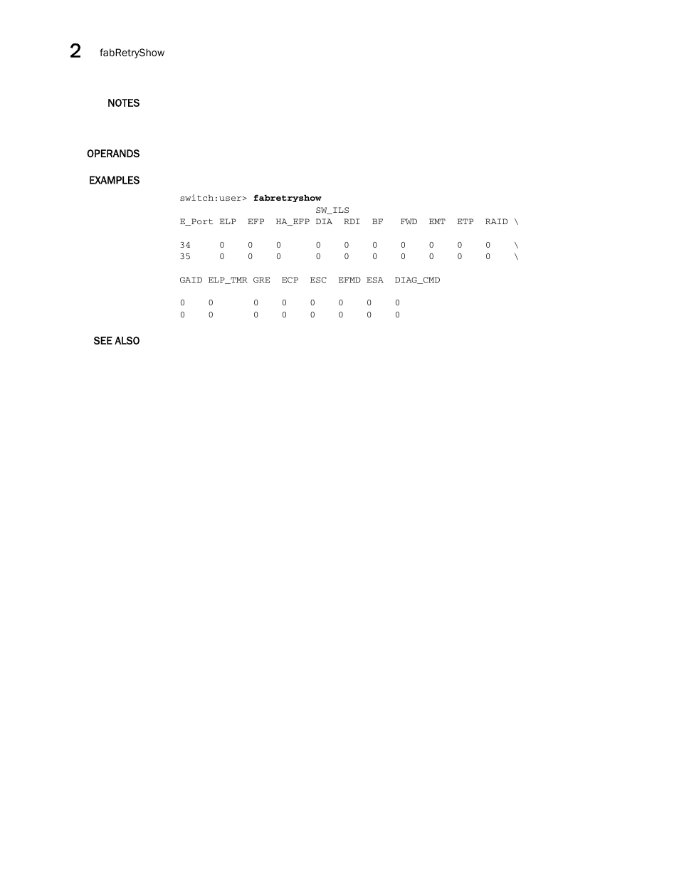 Brocade Fabric OS Command Reference (Supporting Fabric OS v7.3.0) User Manual | Page 304 / 1274