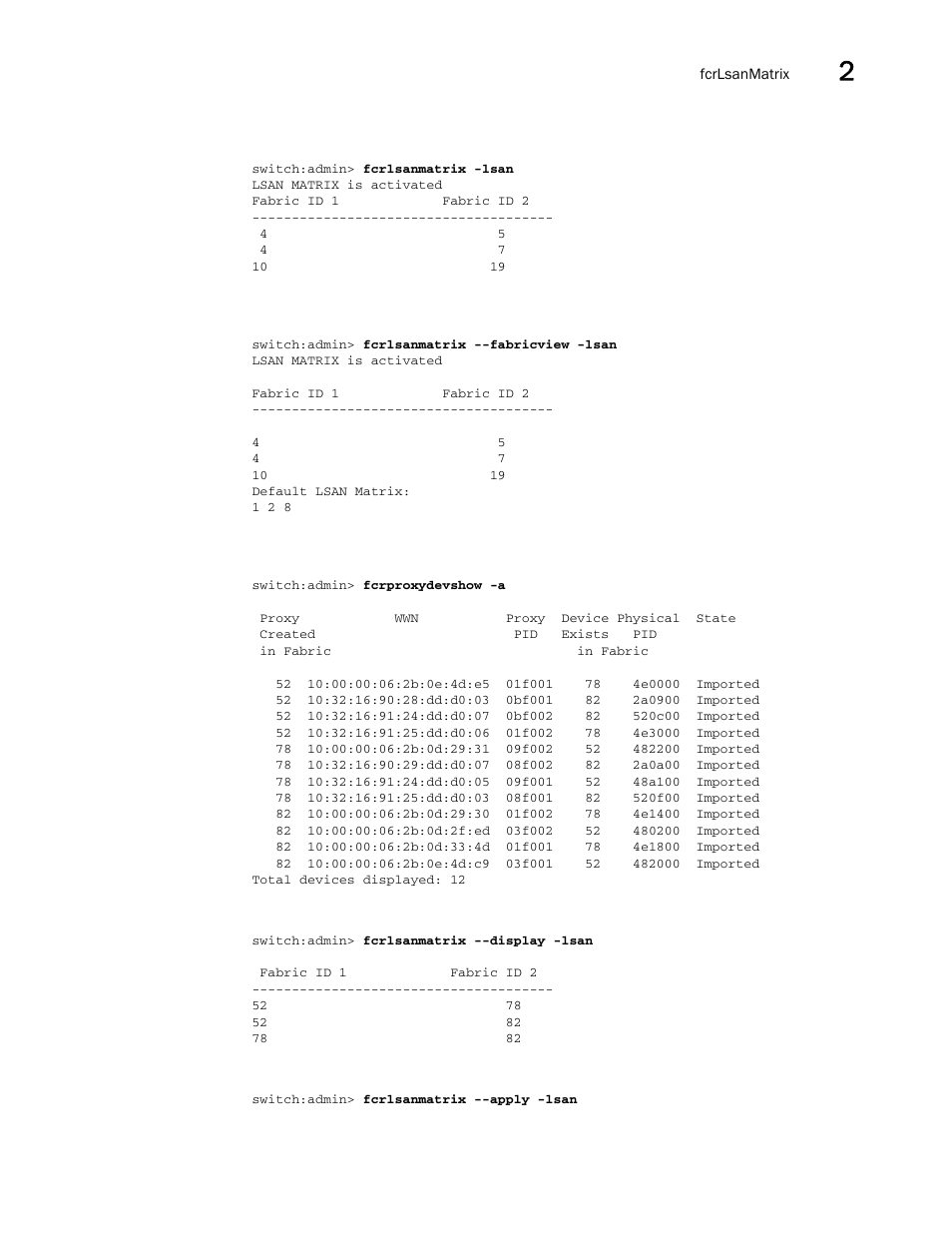 Brocade Fabric OS Command Reference (Supporting Fabric OS v7.3.0) User Manual | Page 379 / 1274