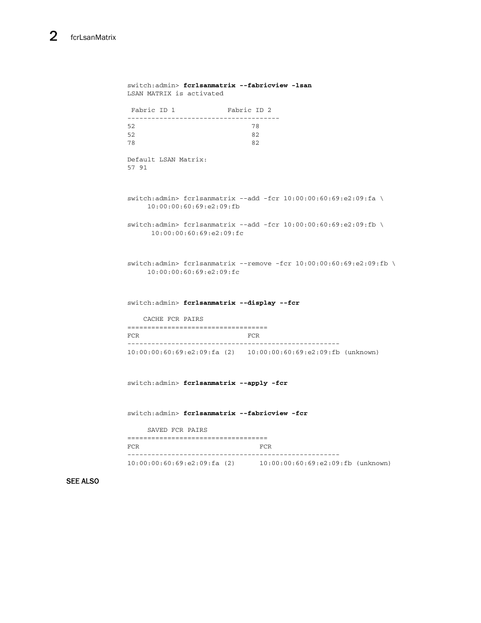Brocade Fabric OS Command Reference (Supporting Fabric OS v7.3.0) User Manual | Page 380 / 1274